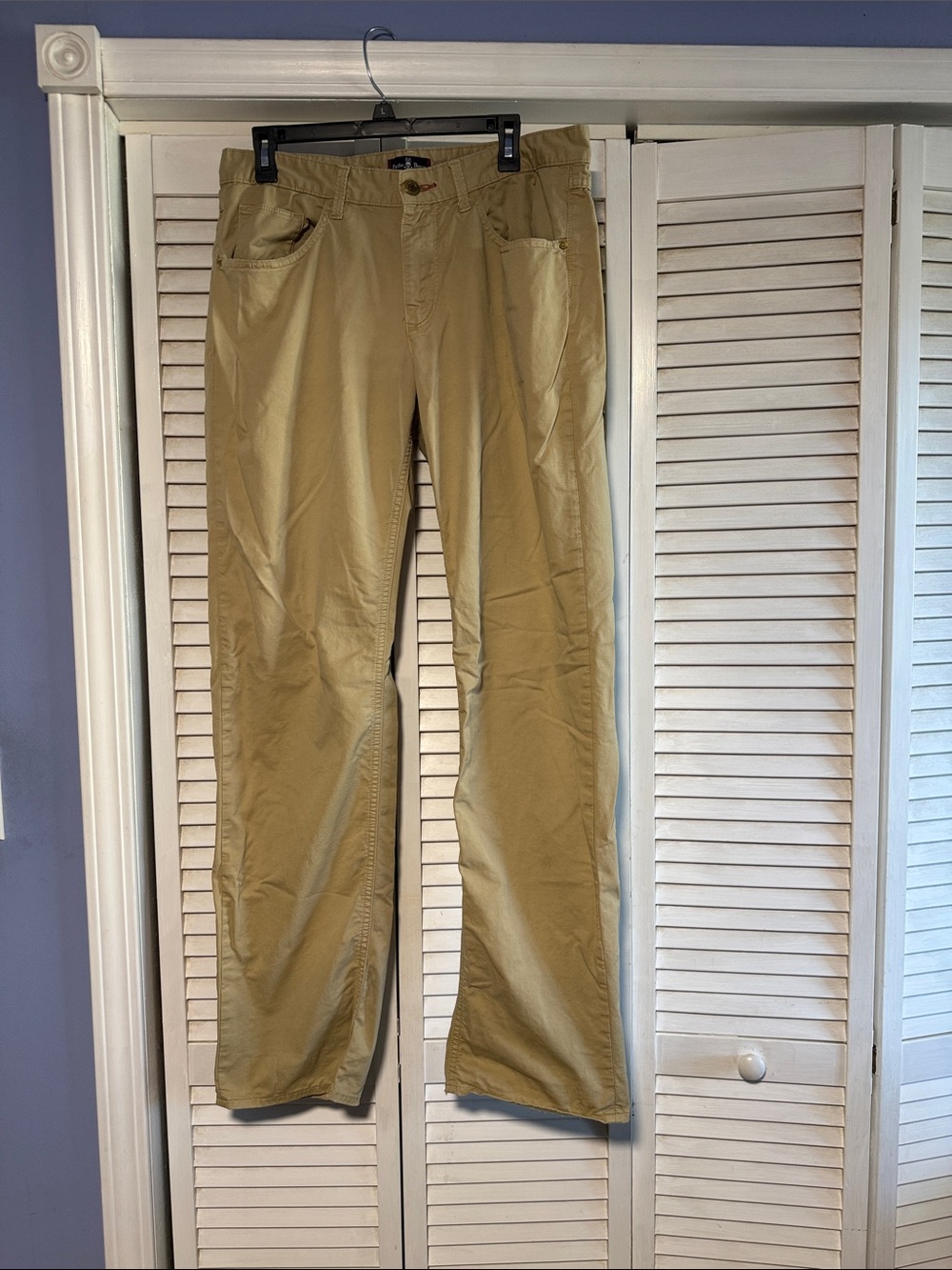 Psycho Bunny Men's Khaki Straight-Leg Chinos